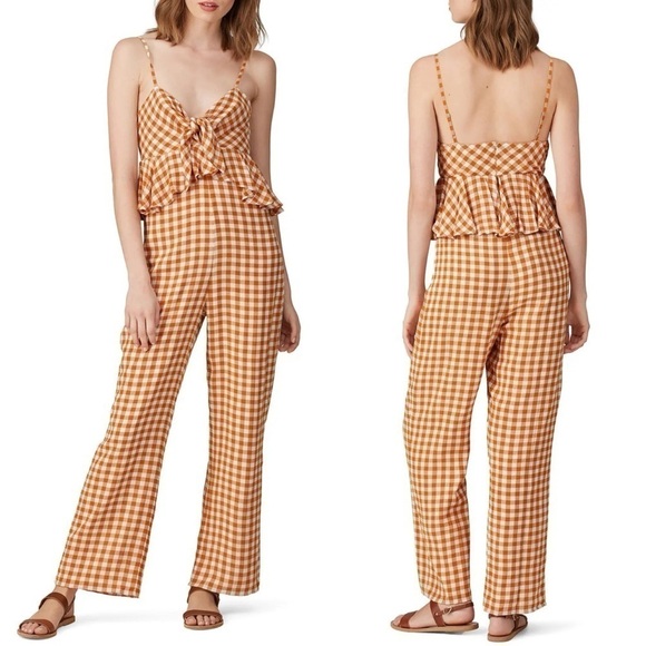 SAYLOR Pants - Saylor Laken Gingham Jumpsuit
